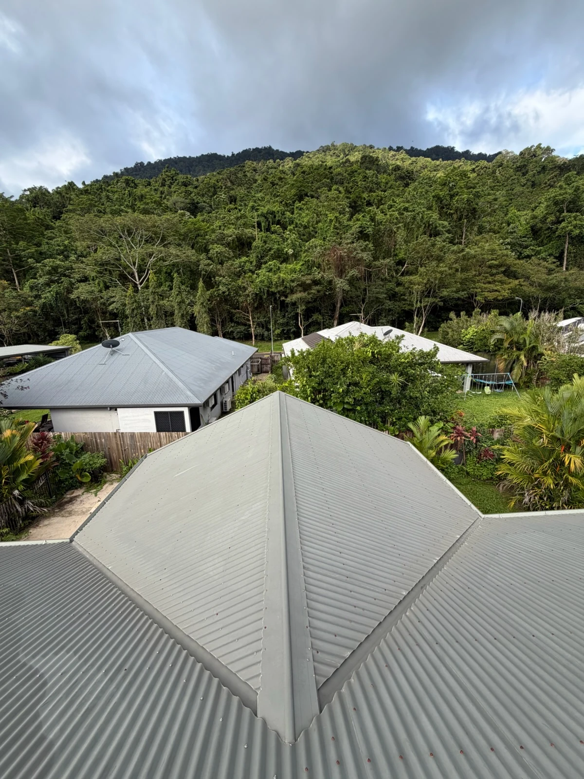 Roof Soft-Wash after pressure clean